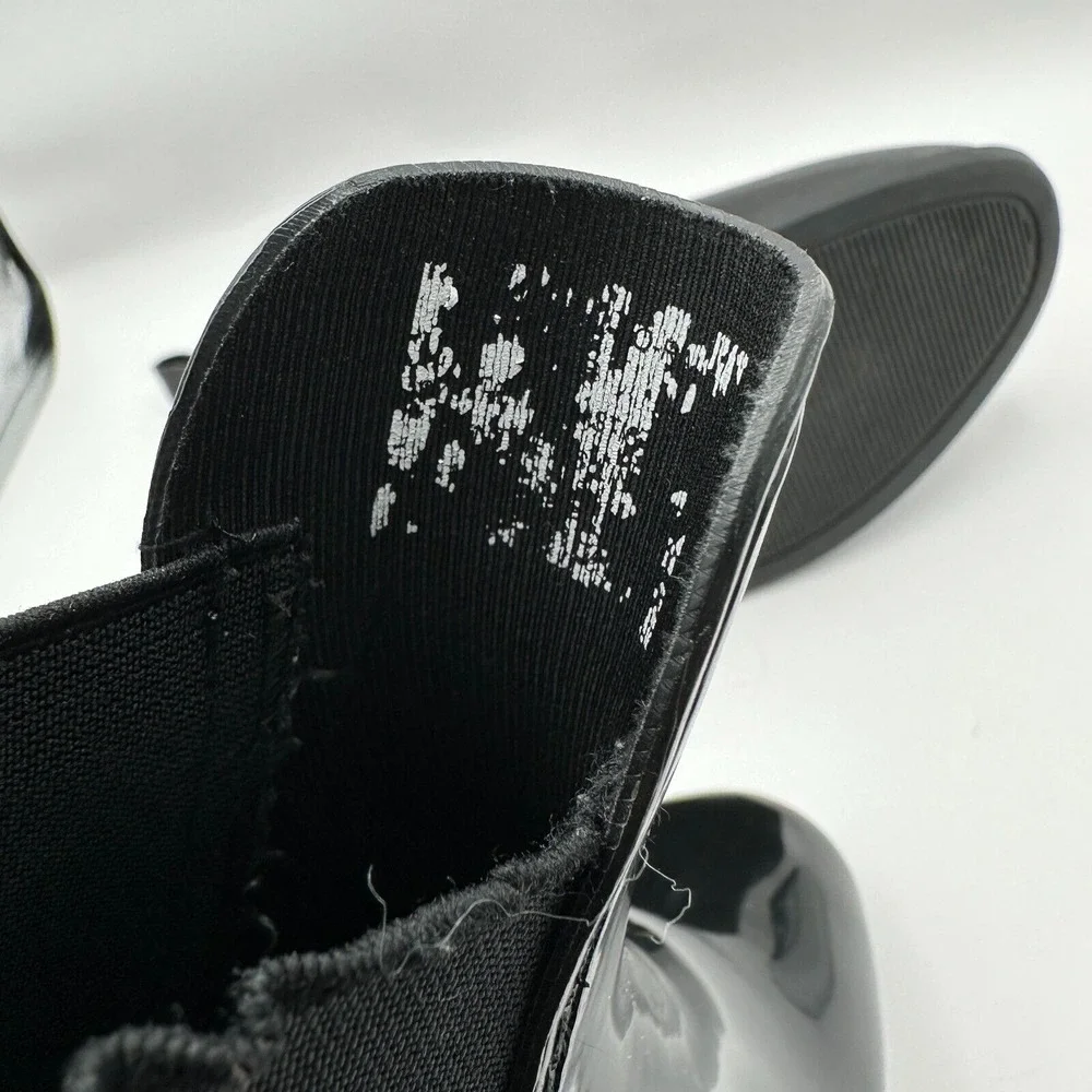Lauren Ralph Lauren Tally Rainboots Womens Size 7 Black‎ Rubber Ankle Outdoor